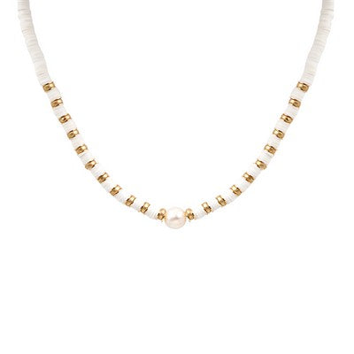 Fabian White Necklace