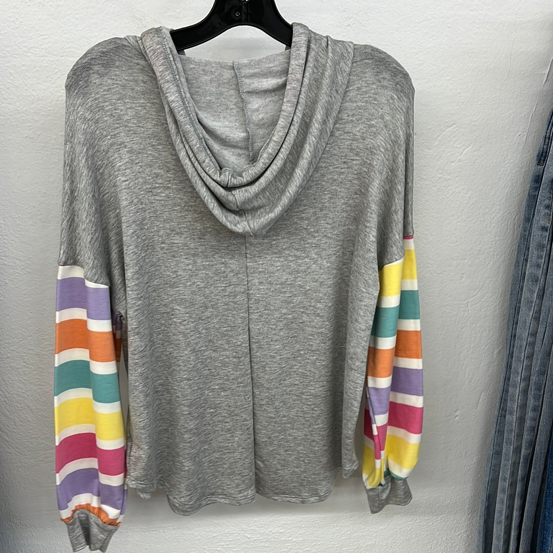 Rainbow Connection Striped Hoodie