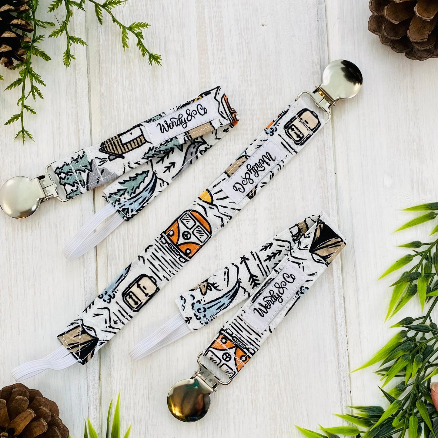 To The Mountains Pacifier Clip