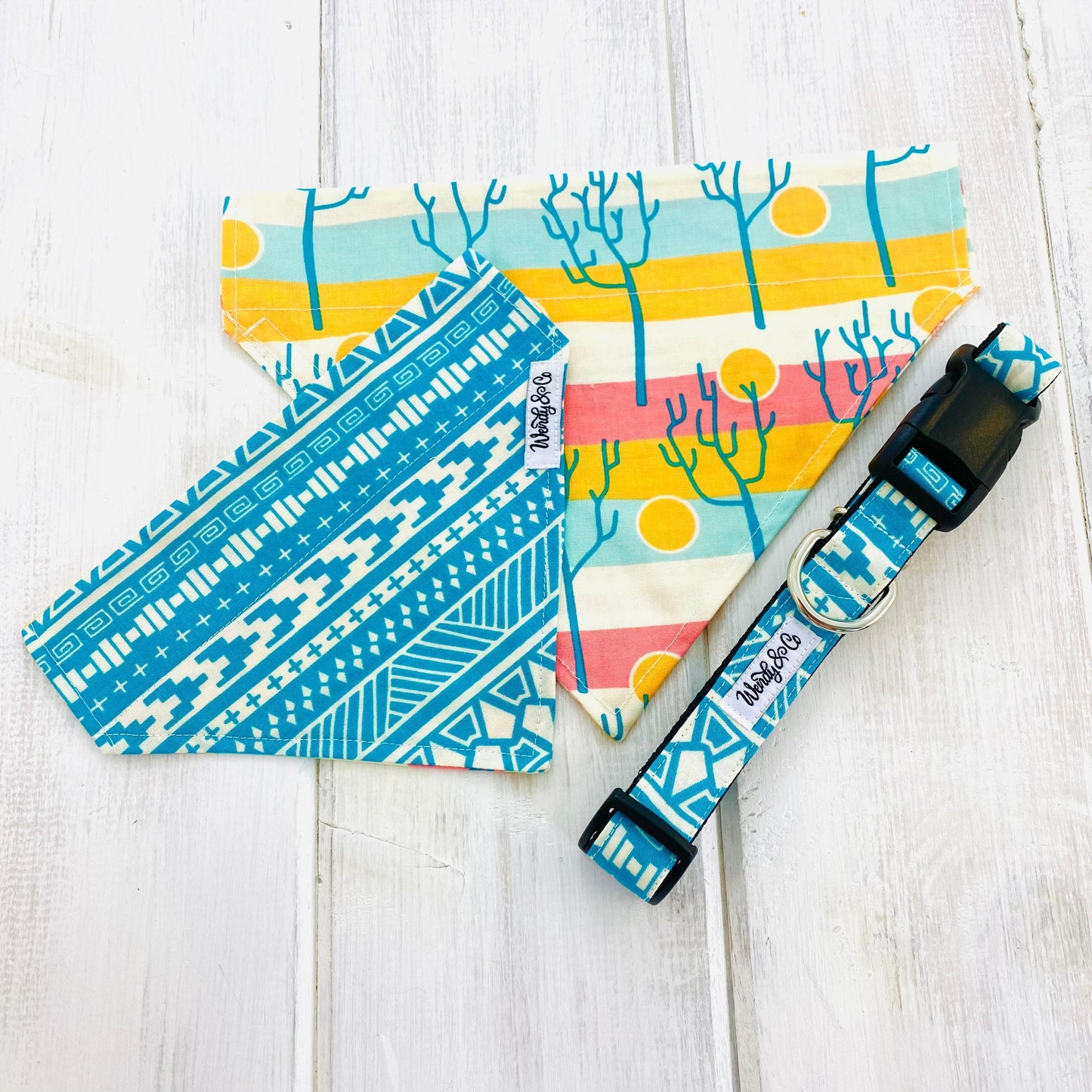 Pura Vida Leash-Cyan