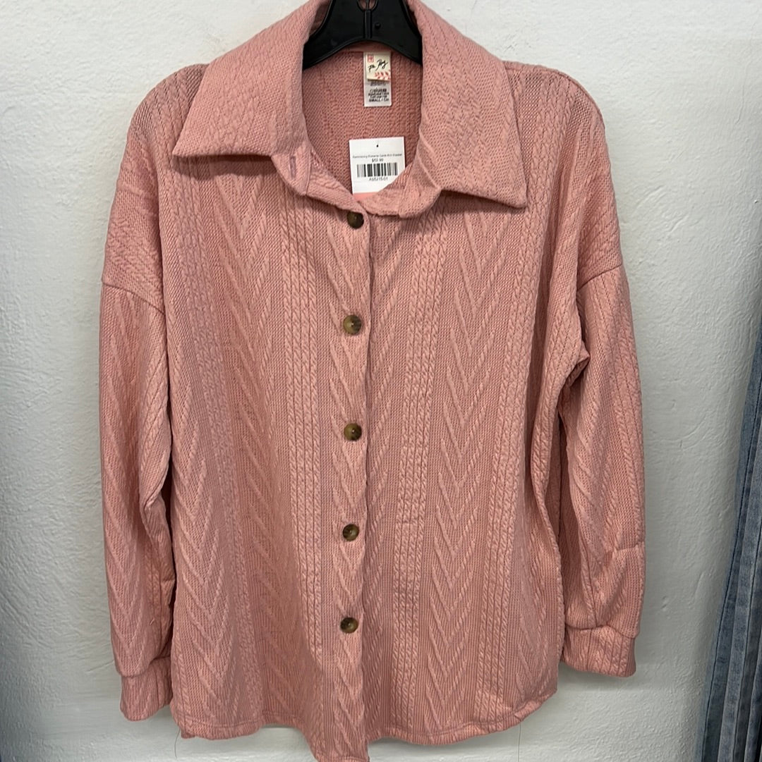 Reminiscing Moments Cable Knit Shacket