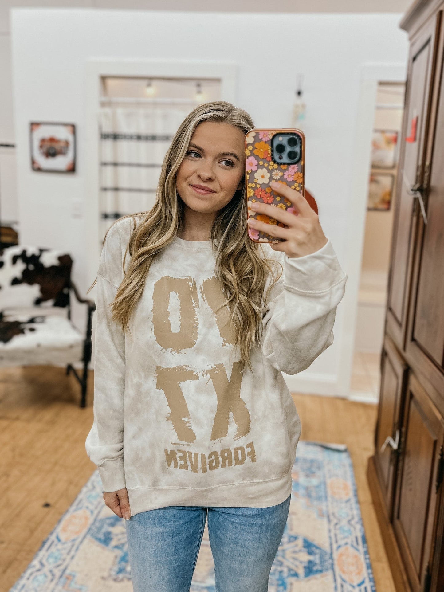 70 X 7 Forgiven Tie Dye Sweatshirt