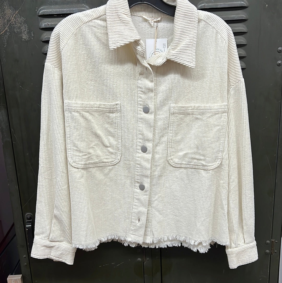 Invested in You Corduroy Shacket