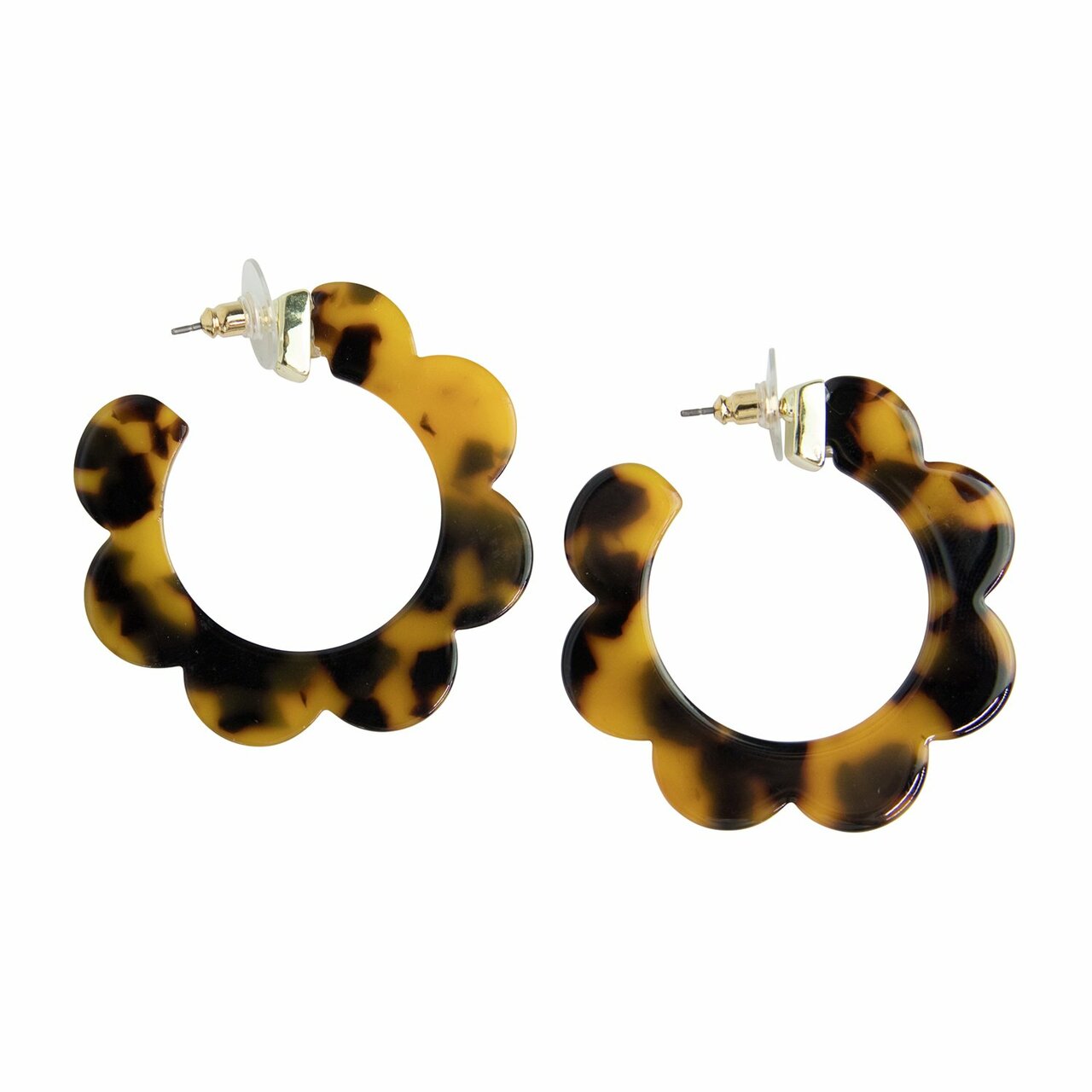 Earrings Cascades Dark Tortoise