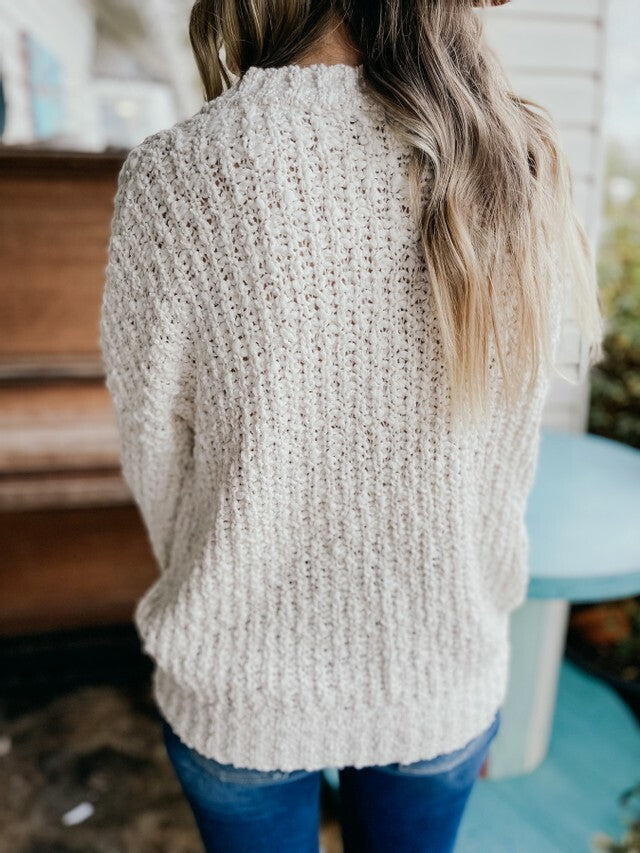 Casually Cozy Sweater- Off White