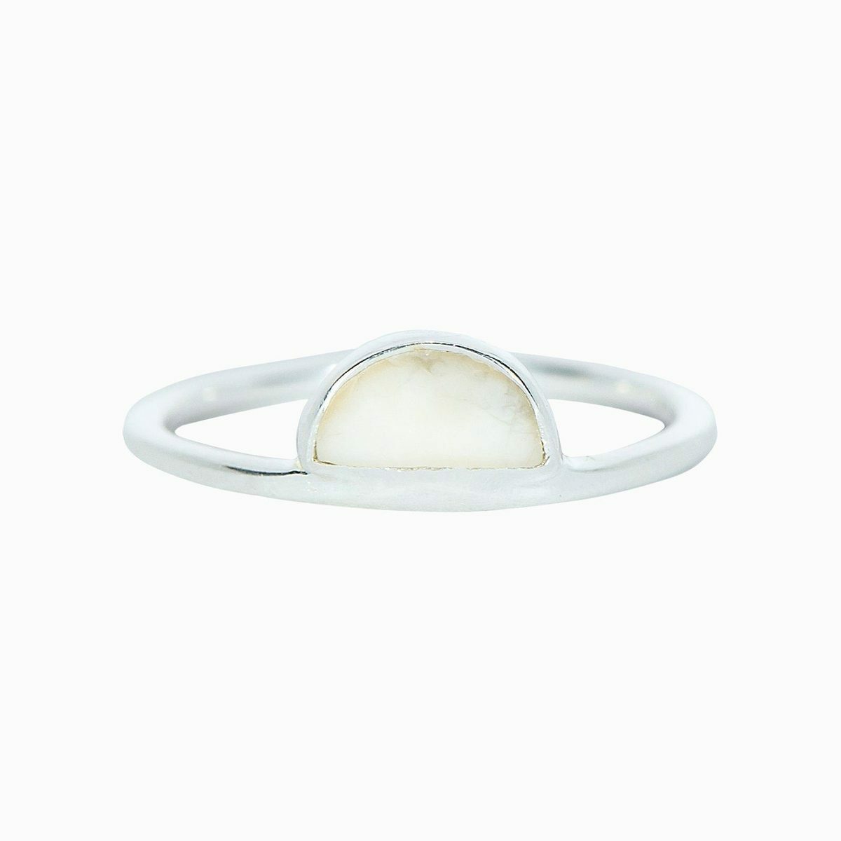 Half Moon Howlite Ring