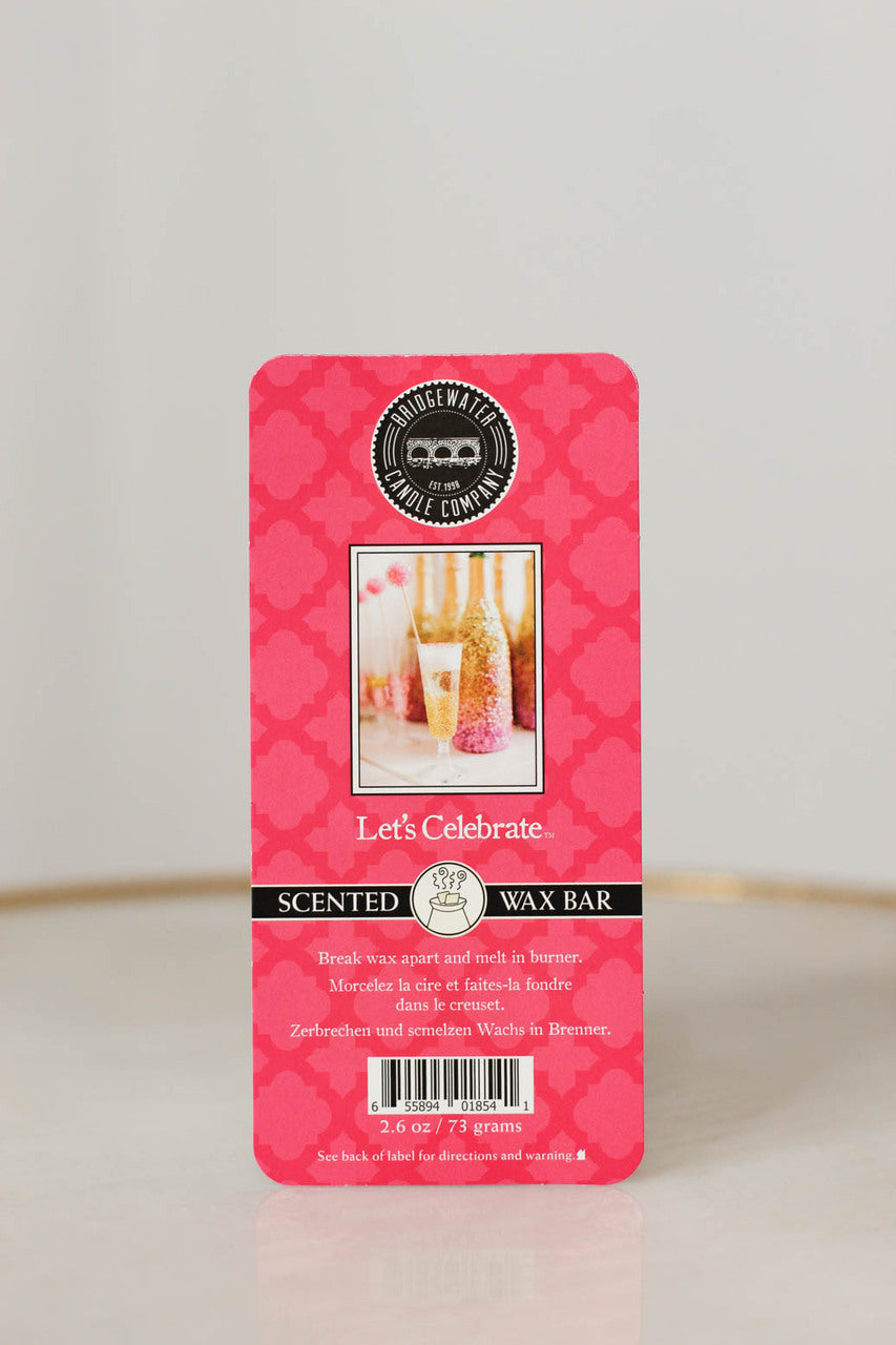 Scented Wax Bar Let's Celebrate