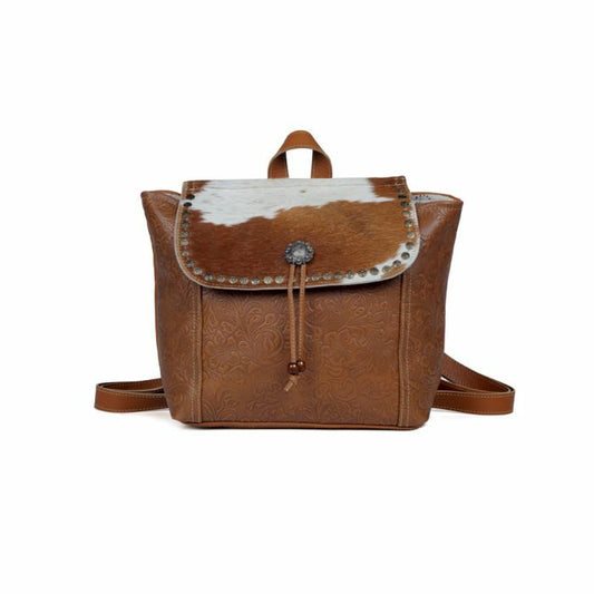 Classic Carvings Leather & Hair On Bag