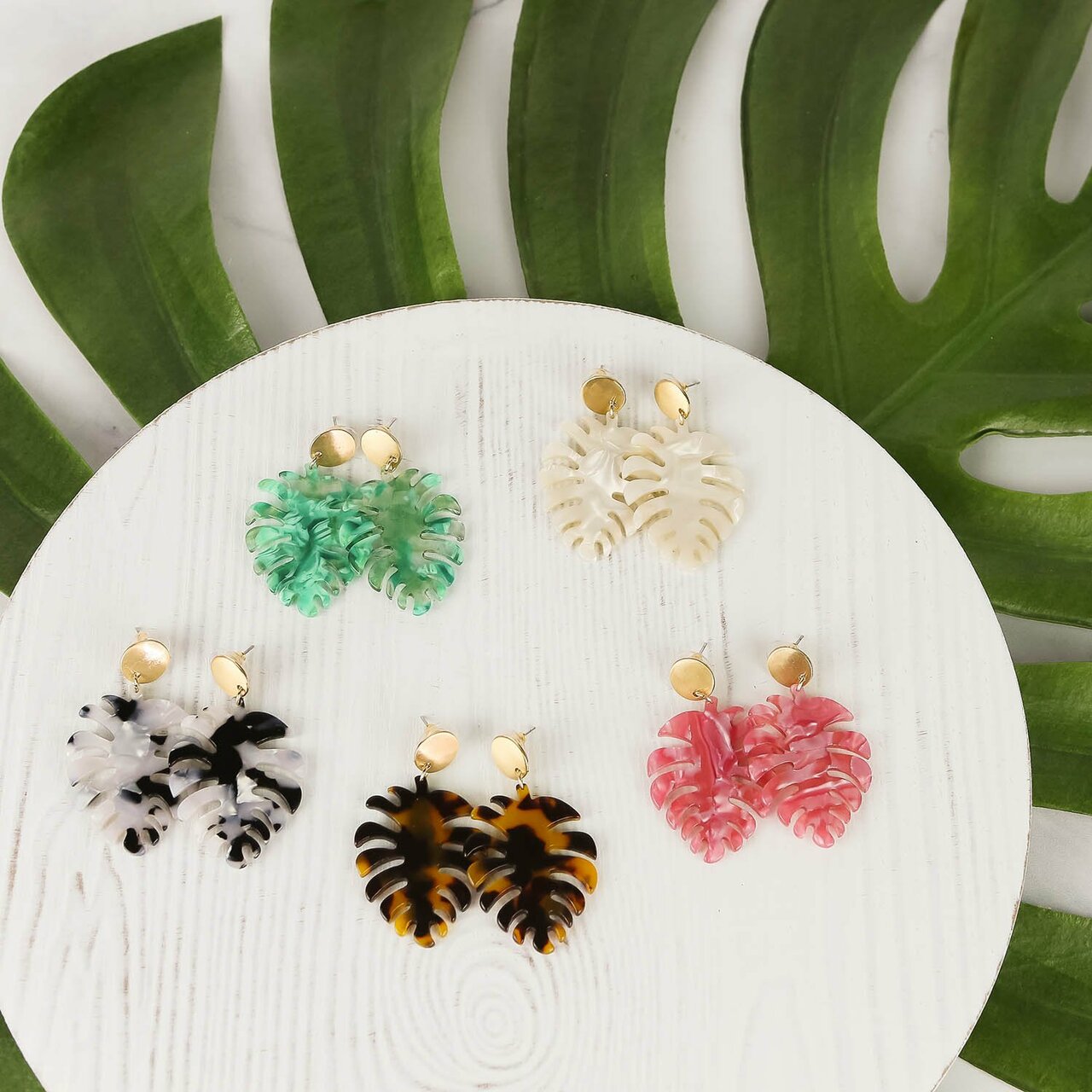 Earrings Palm Springs Dark Tortoise