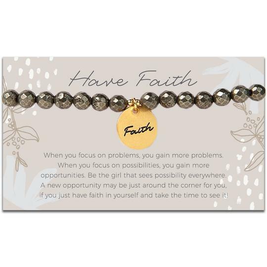 Token Stretch Bracelet, Faith