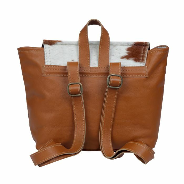 Classic Carvings Leather & Hair On Bag