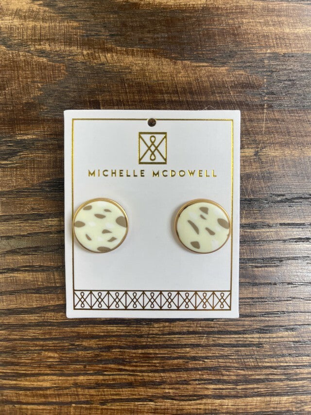 Mavery Neutral Terrazzo Earrings