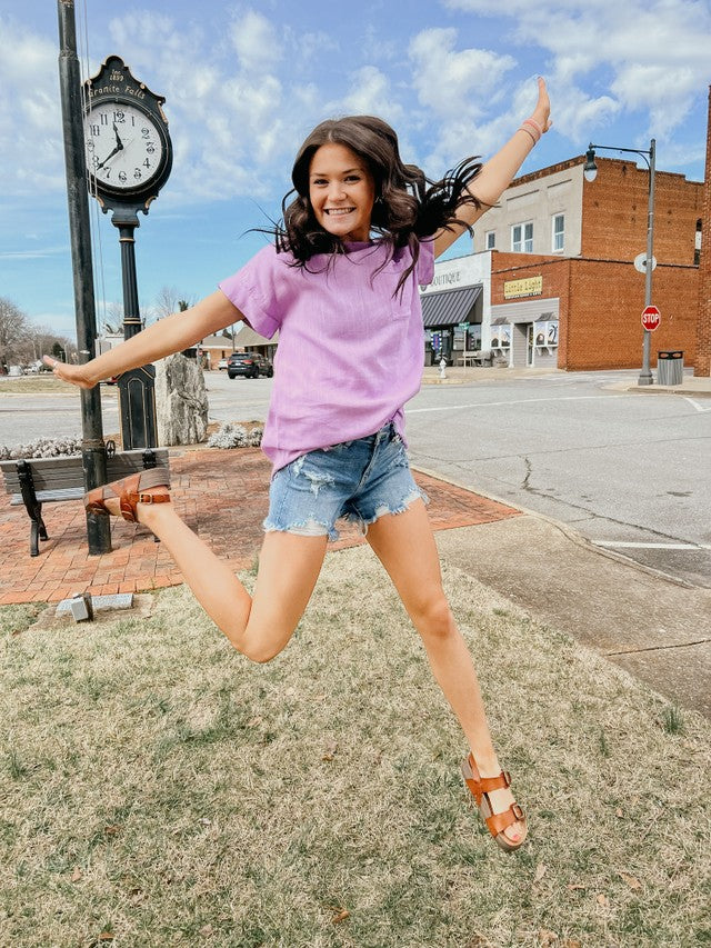 A Perfect Day Top Lavender