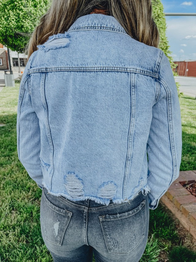 Ella Light Wash Denim Jacket