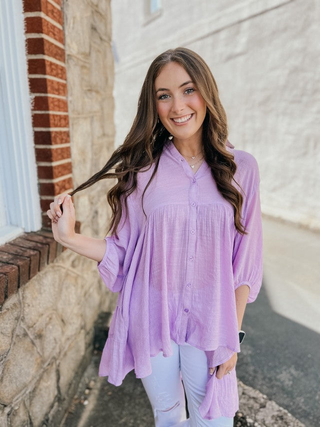Lavender Fields Flowy Top