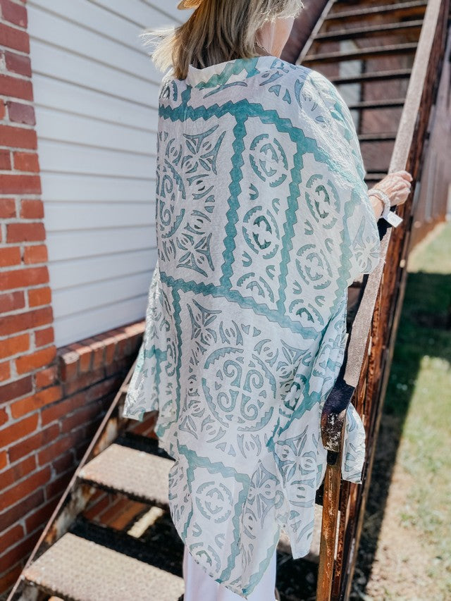 Sage Beach Front Kimono