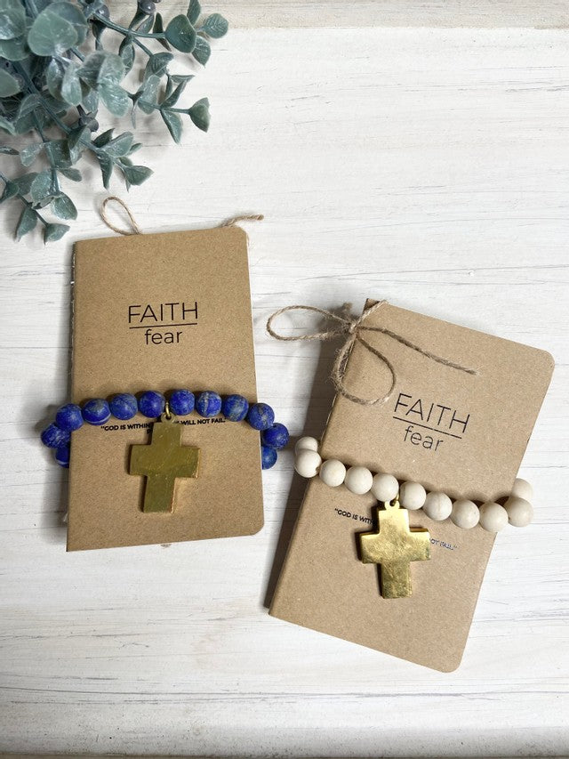 Brass Cross Bracelet