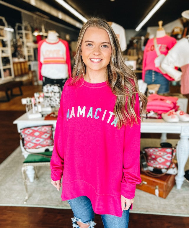 Mamacita Sweatshirt Pink
