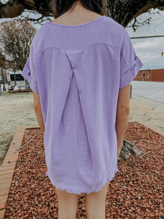 A Perfect Day Top Lavender
