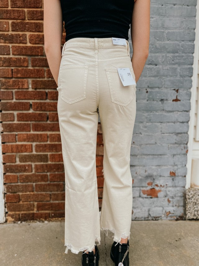 As If 90s Vintage Straight Jeans Cream (SIZE 31)