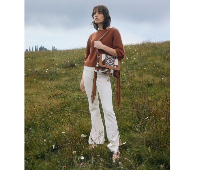 Elisa Leather & Hairon Bag