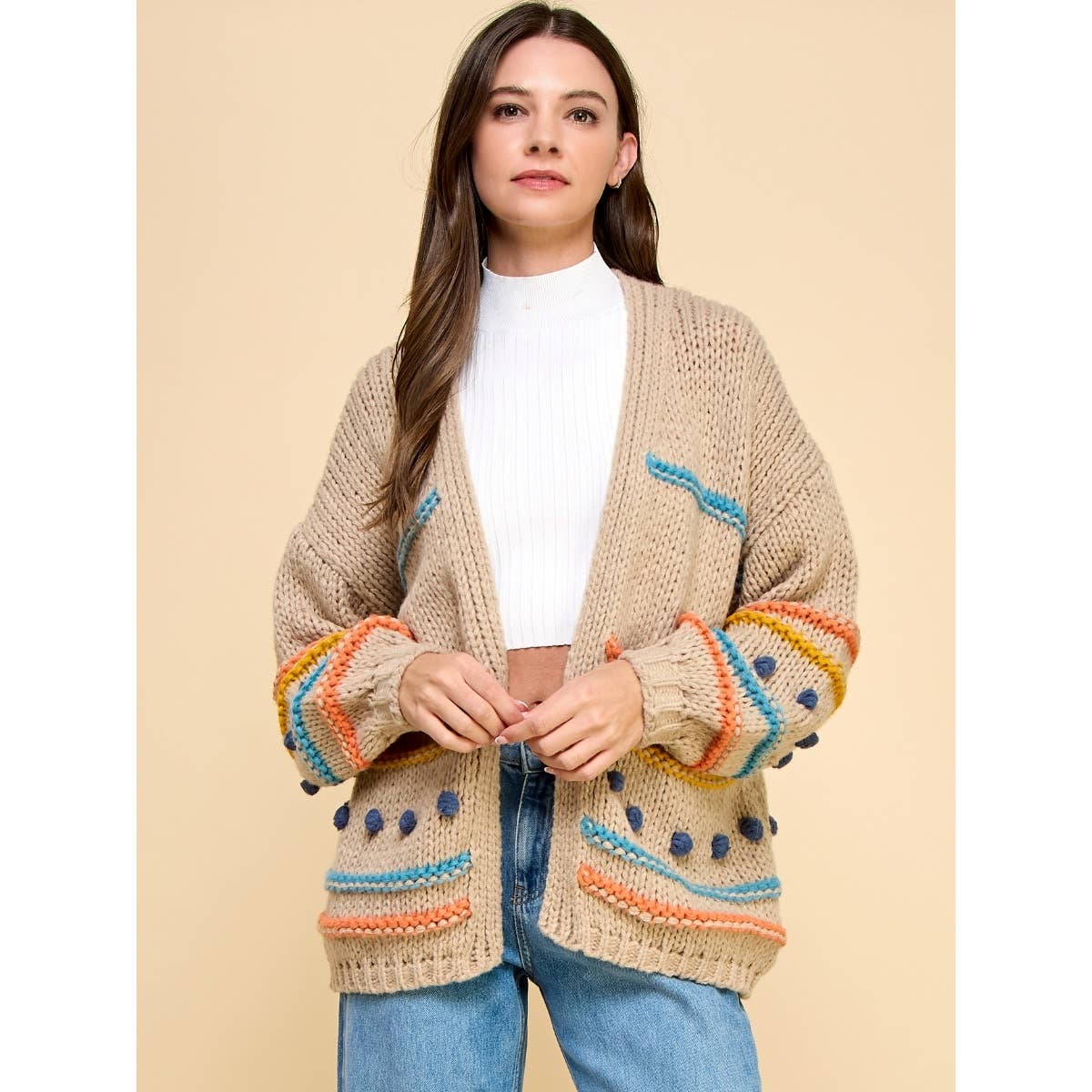 Maisie Pom Pom Cardigan