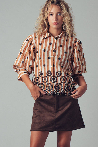 Adeline Scallop Blouse