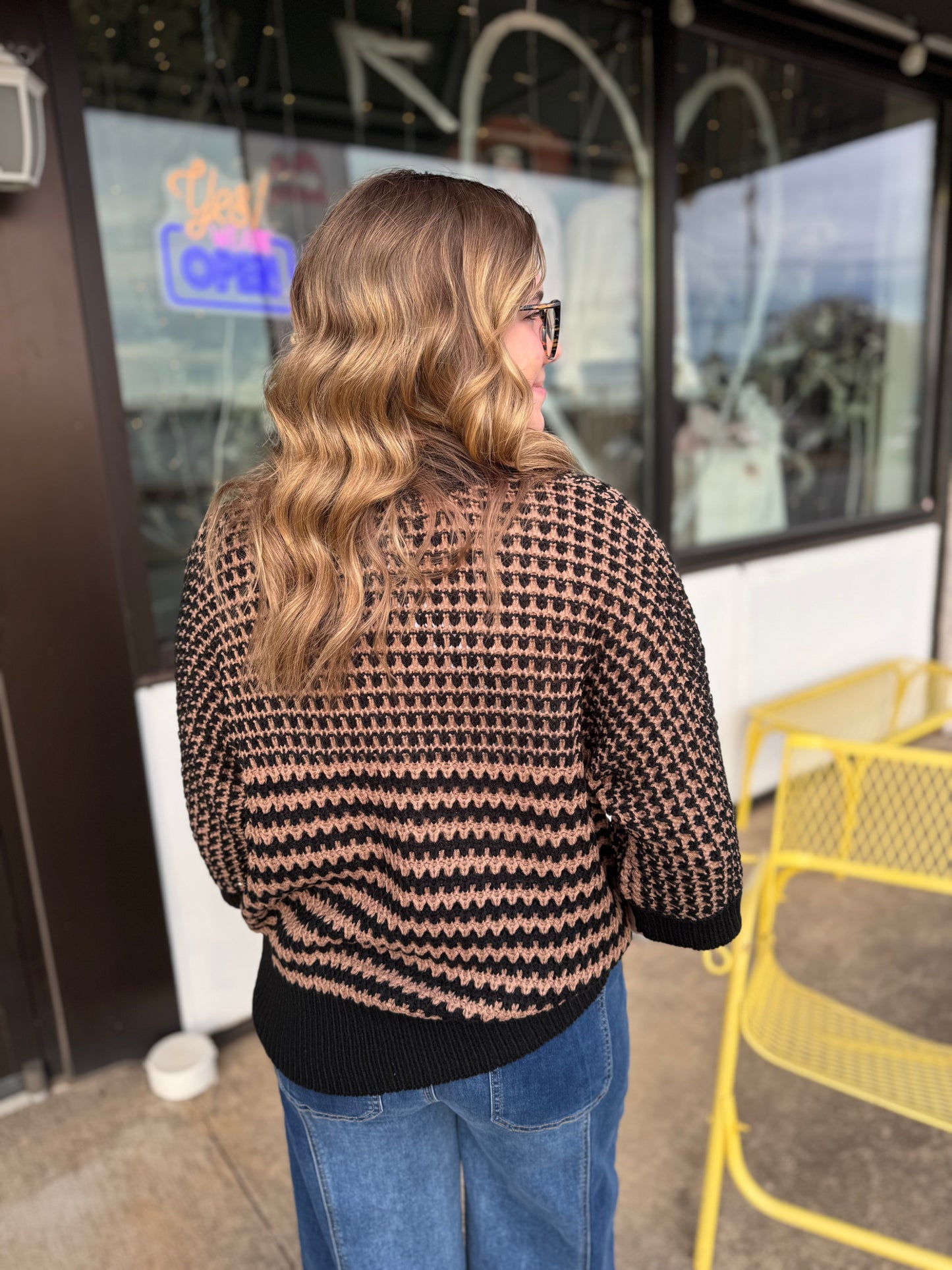 Slouchy Stripe Sweater