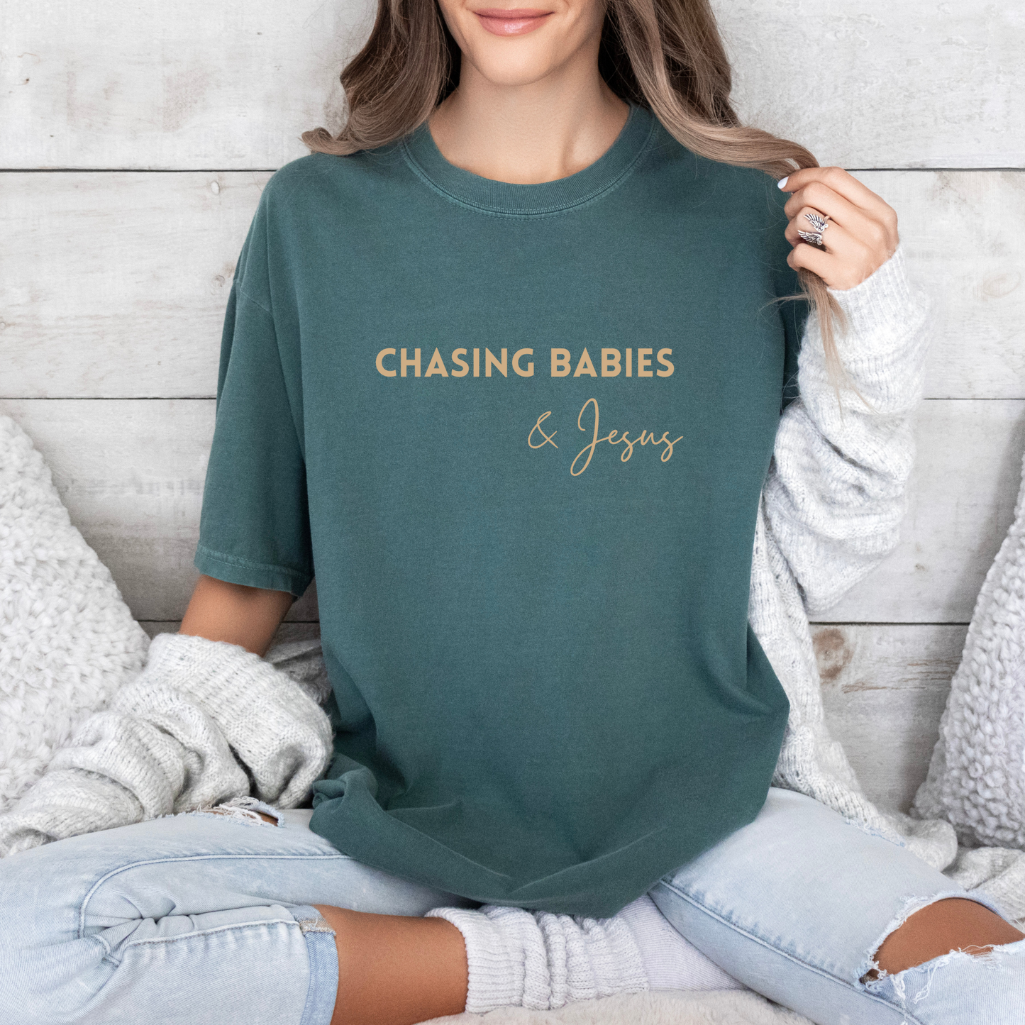 Chasing Babies & Jesus Christian Graphic Tee - Summer Tee