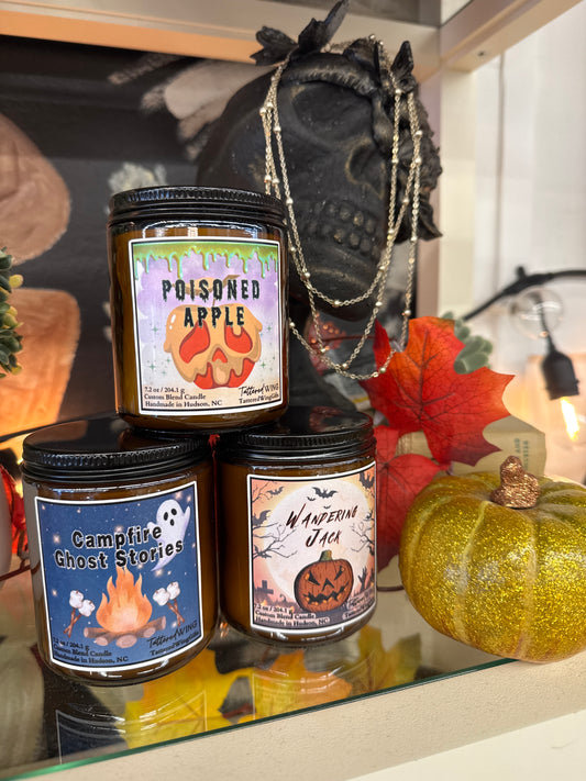 Tattered Wing Halloween Candle