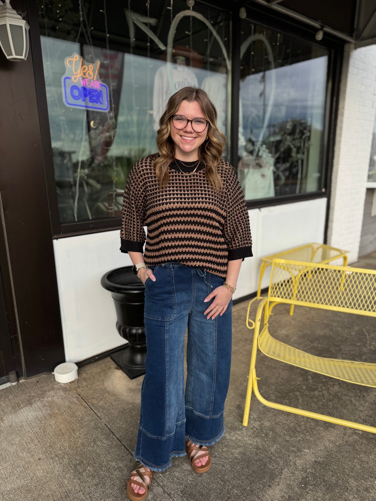 Slouchy Stripe Sweater