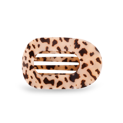 Round Flat Hair Clip | Medium | Blonde Tortoise