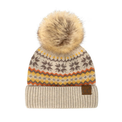 C.C Nordic Fair Isle Beanie