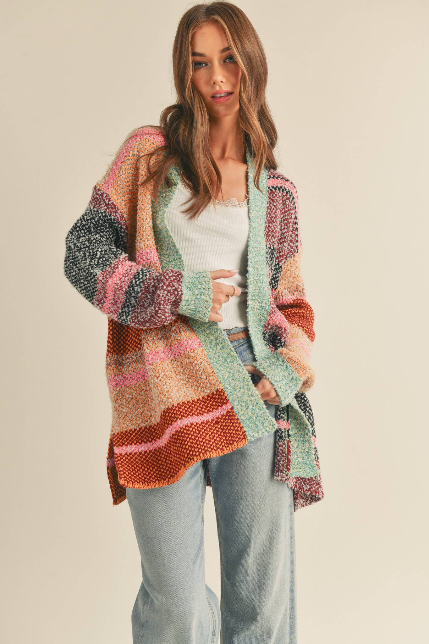 Sunset Ridge Striped Cardigan