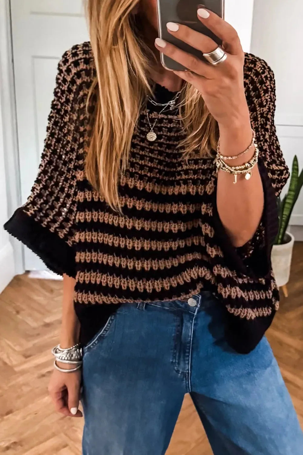 Slouchy Stripe Sweater