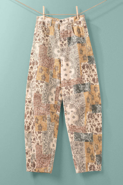 Paisley Wide Leg Jeans