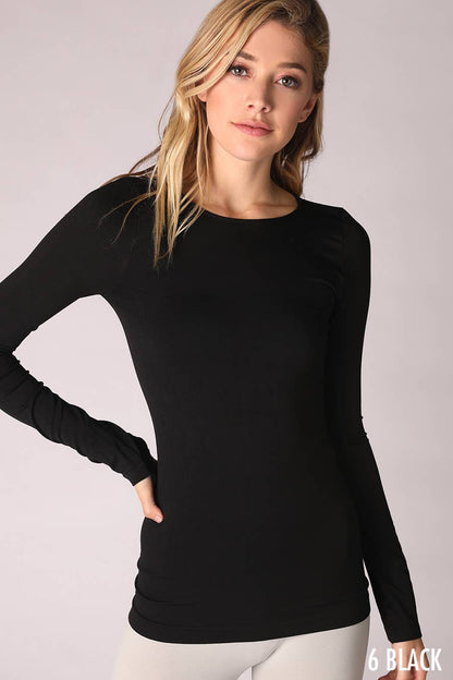 Long Sleeve Crew Neck Top