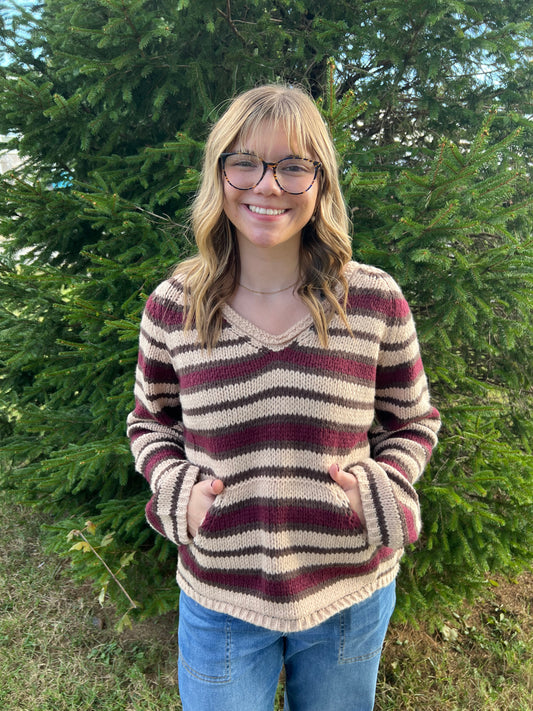 Cassidy Pocket Stripe Sweater