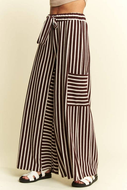 Cocoa Cream Stripe Pants