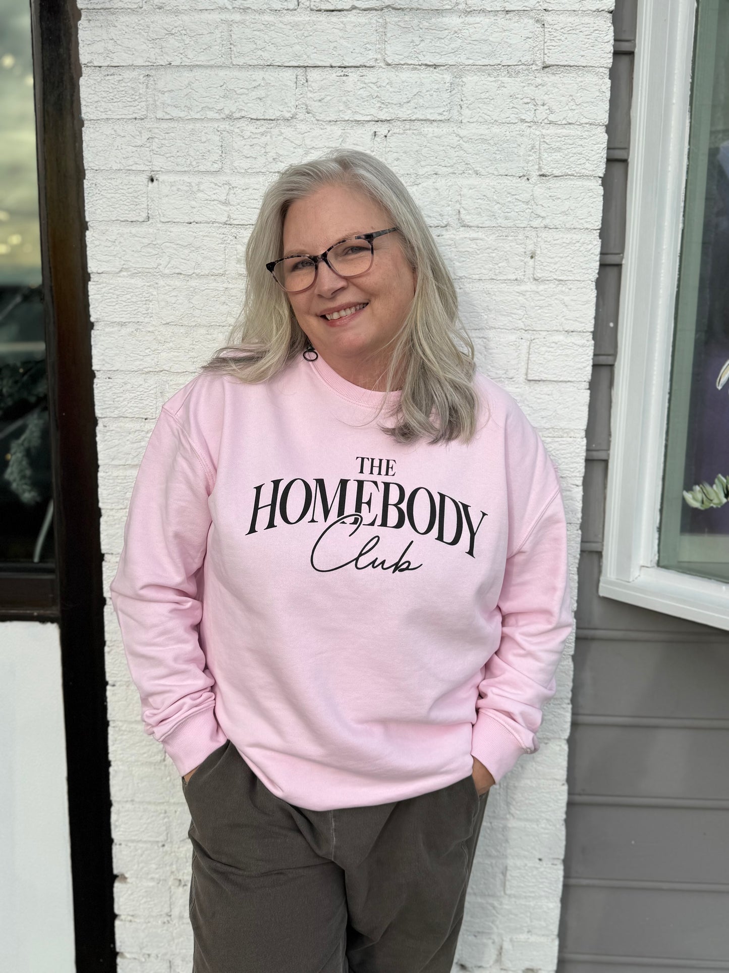 The Homebody Club Sweatshirt | Light Pink