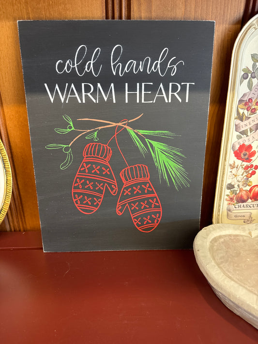 TC - handmade cold hands sign