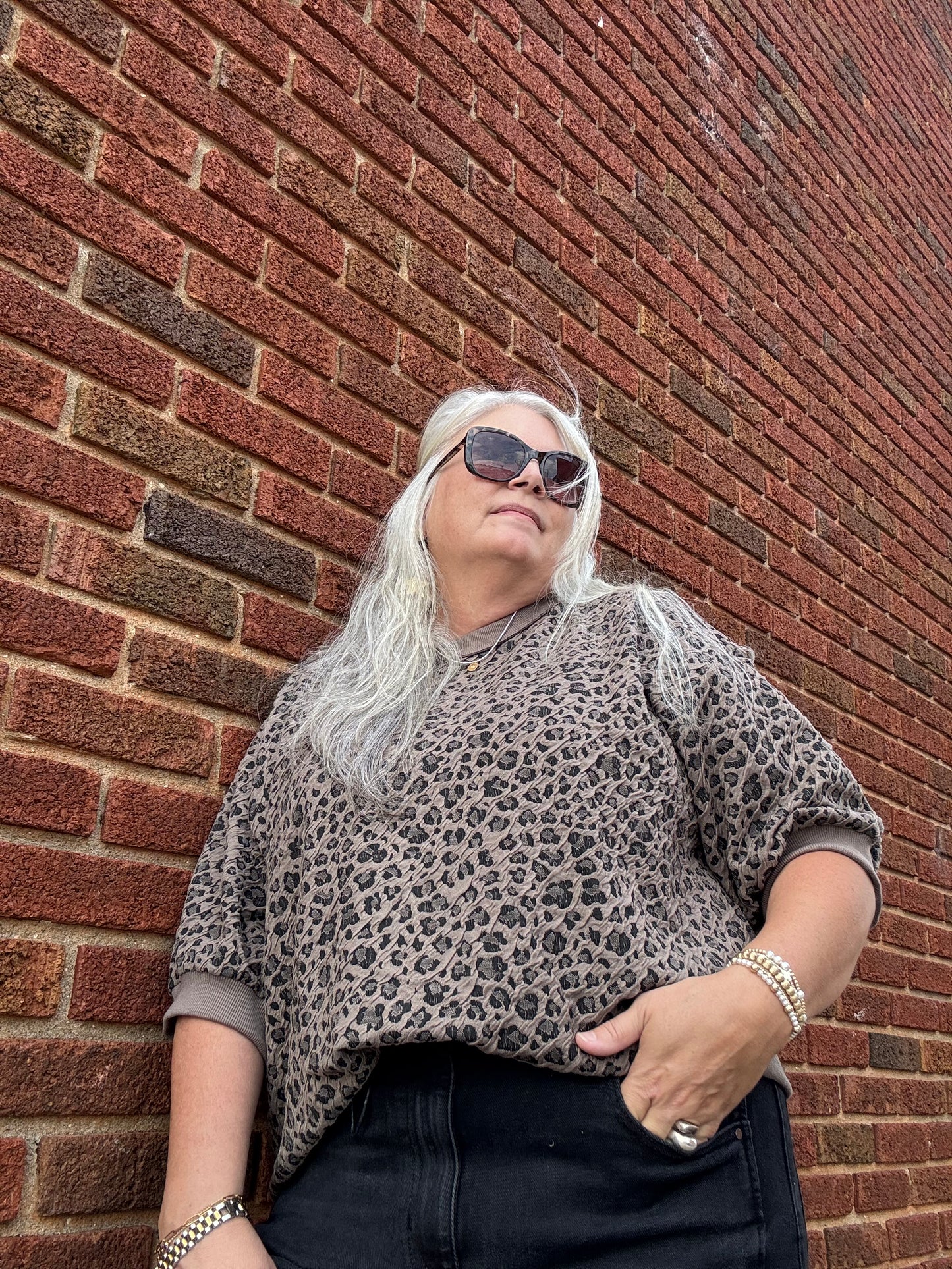 On the Prowl Puff Sleeve Sweatshirt