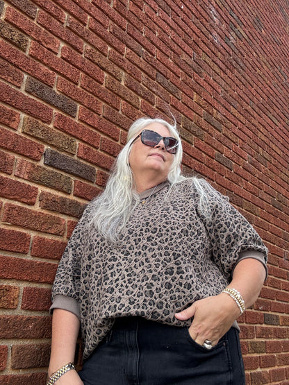 On the Prowl Puff Sleeve Sweatshirt