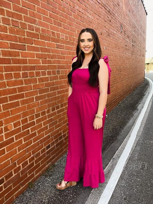 You're Berry Pretty Jumpsuit