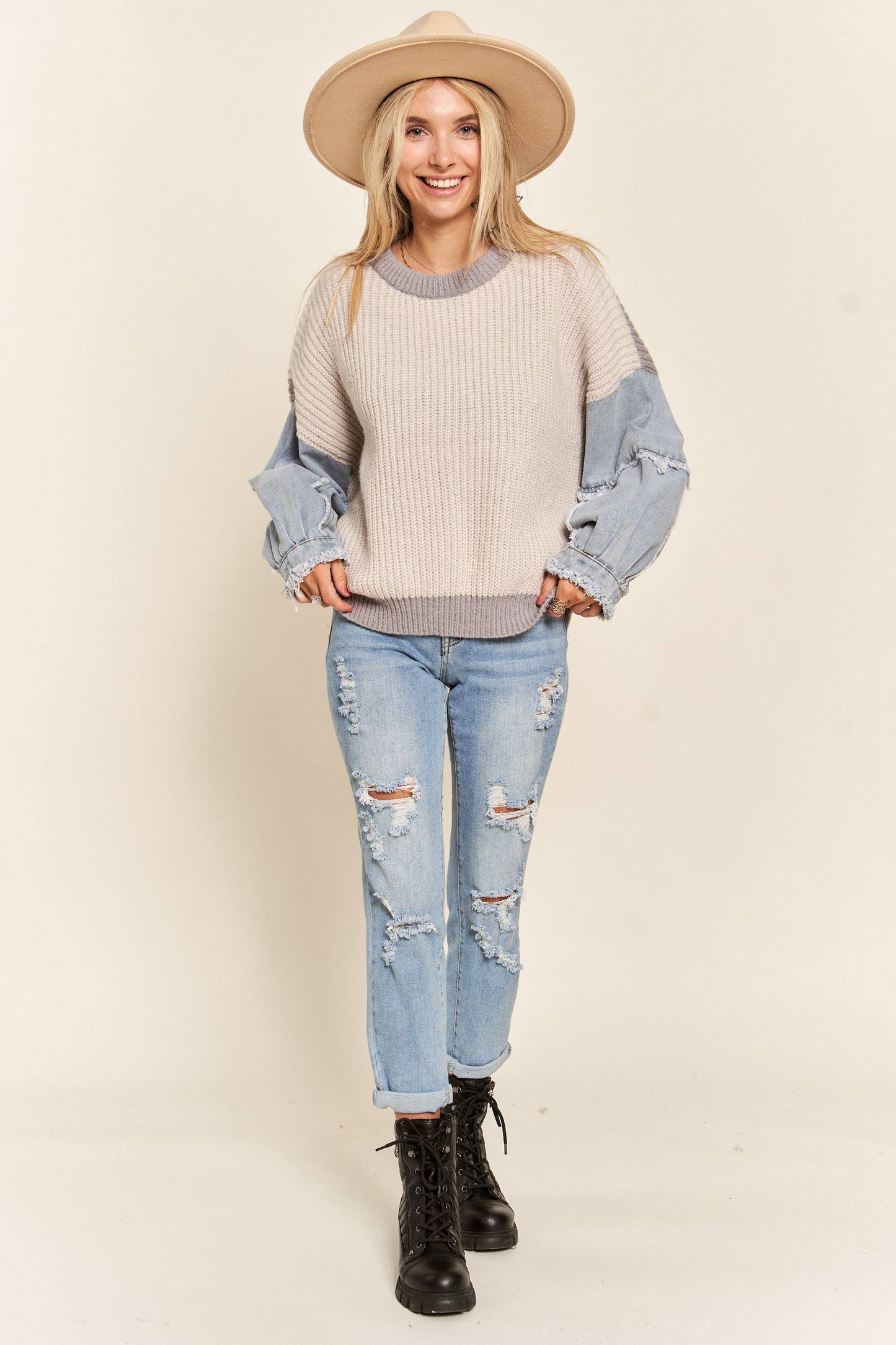 Denim Dreamer Sweater