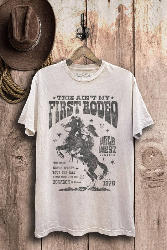 This Aint My First Rodeo Graphic Tee |Off White