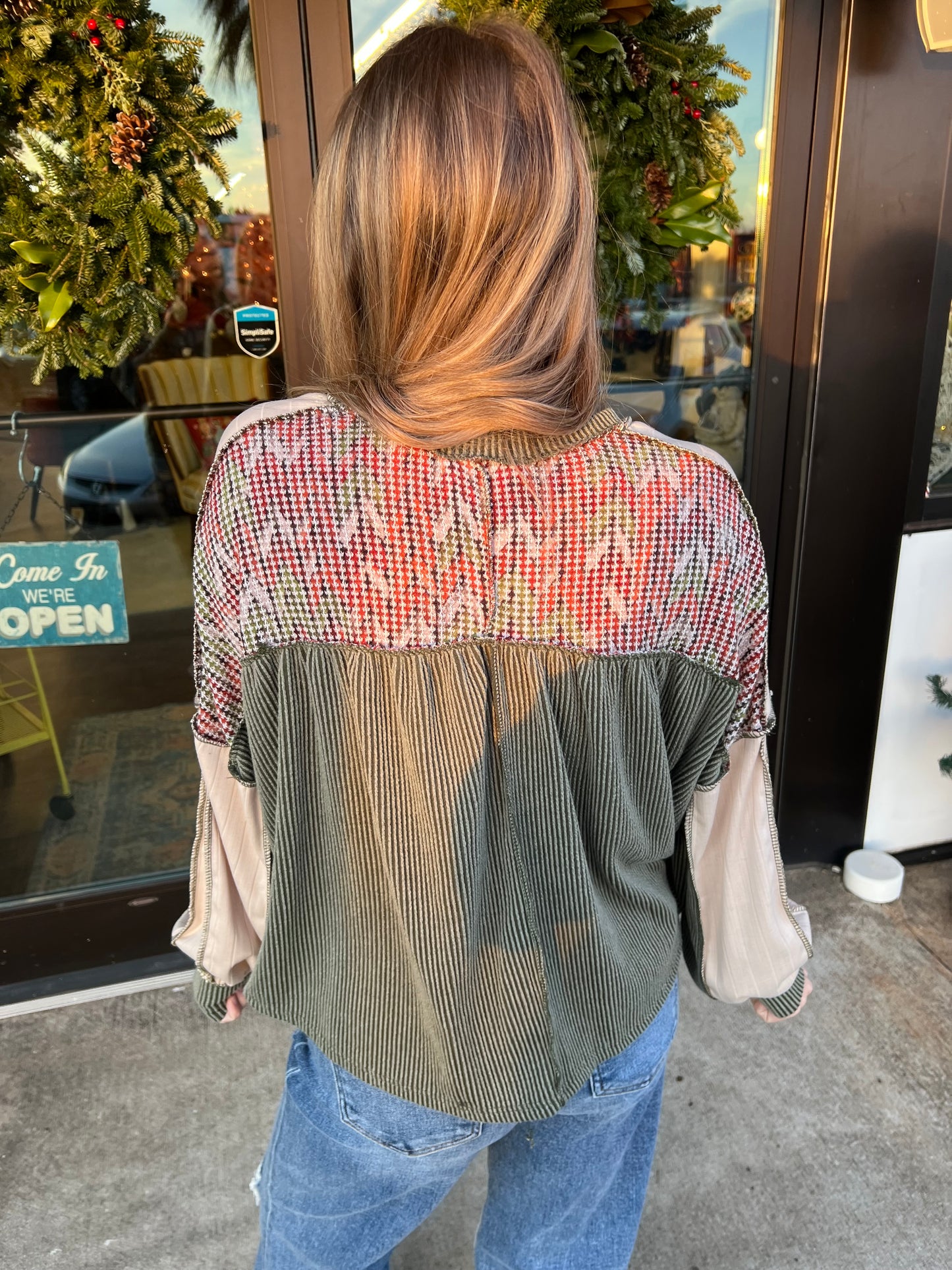 Modern Block Ribbed Top