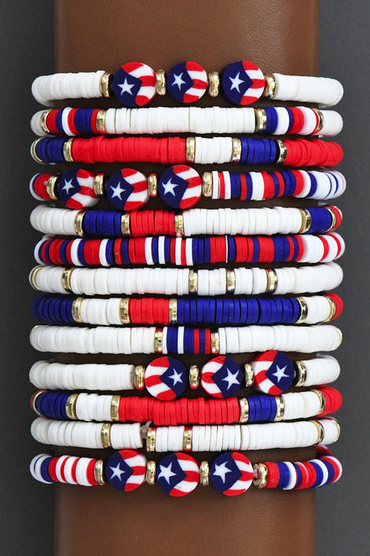 Patriotic Bead Bracelet