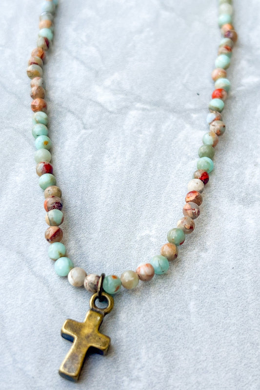 Kara Necklace | Imperial Jasper