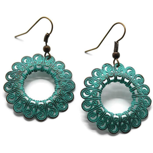 Evolve Filigree Earrings | Turquoise